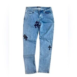 Chrome hearts x Levi’s 501 Inspired Denim Jeans